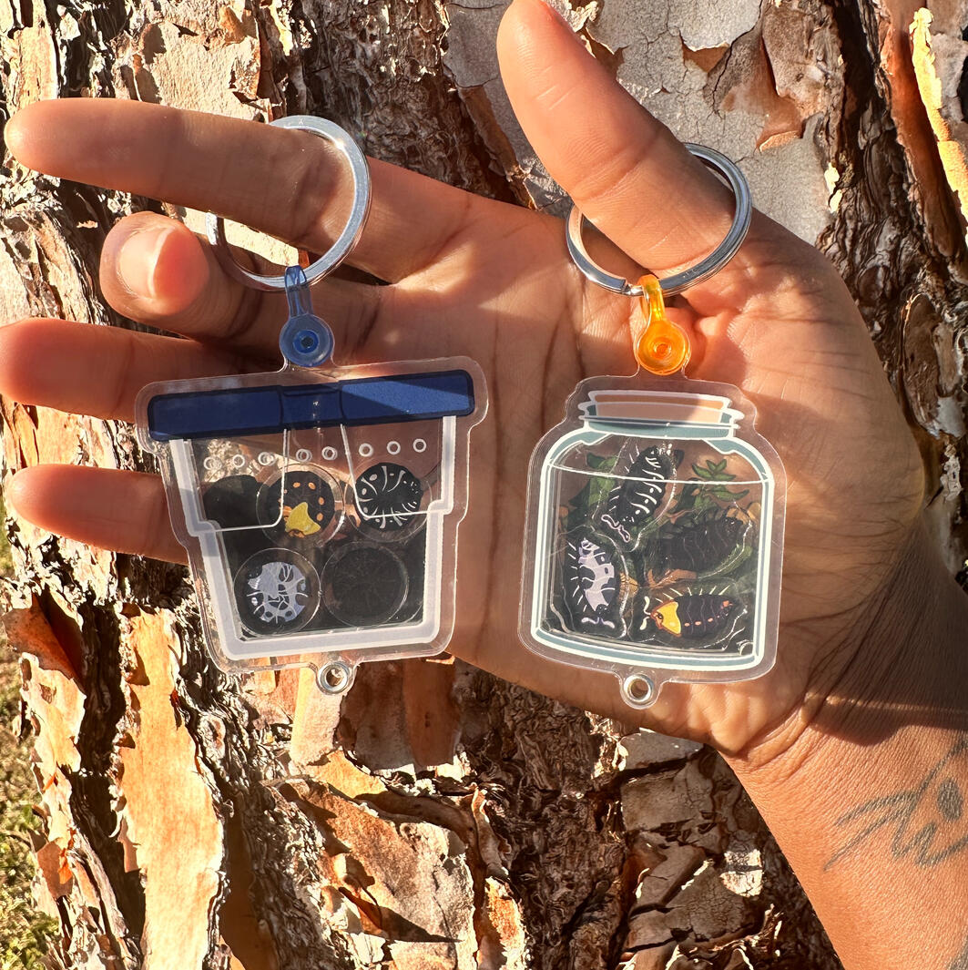 Isopod Shaker Keychains