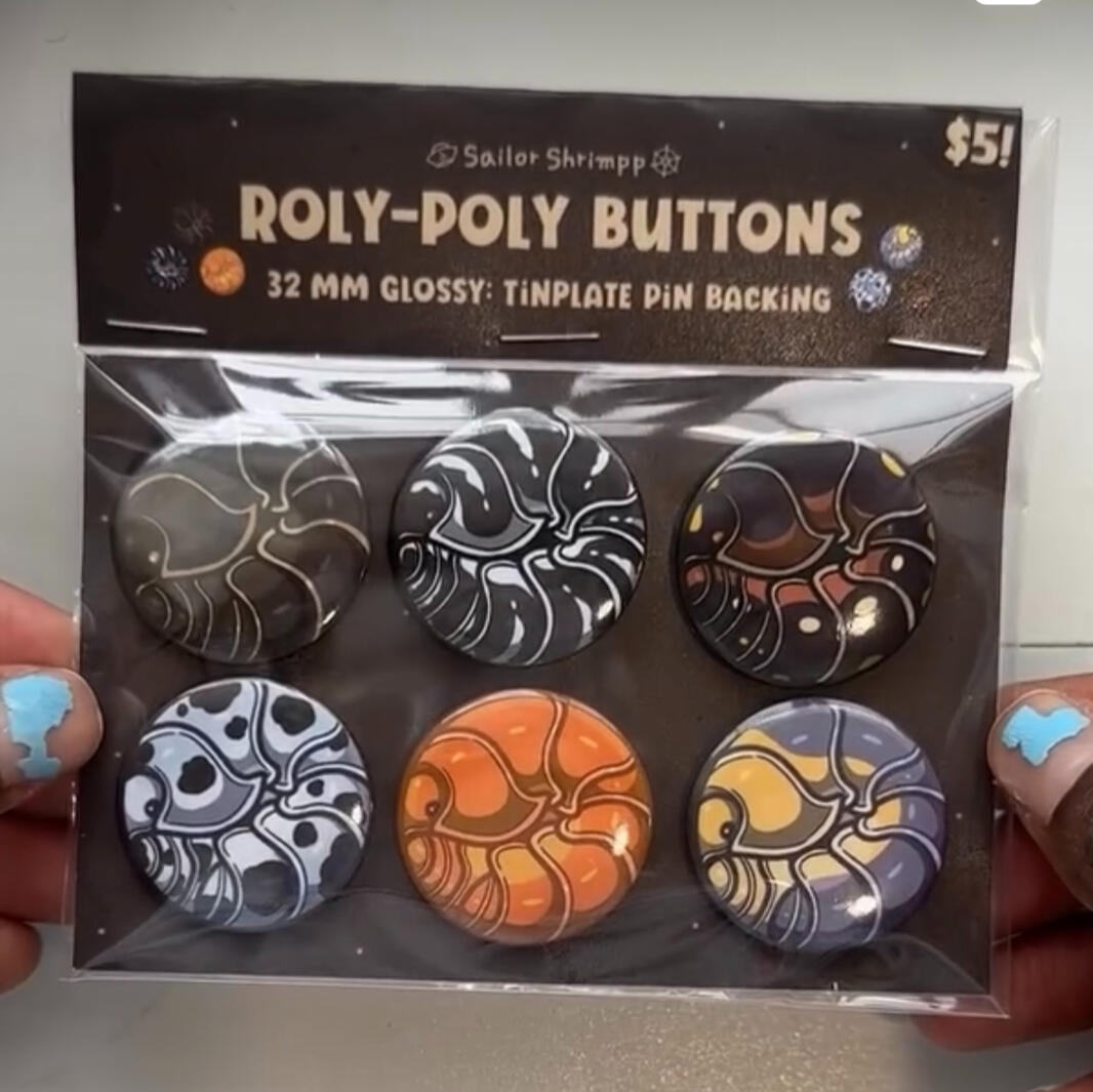 Isopod Buttons